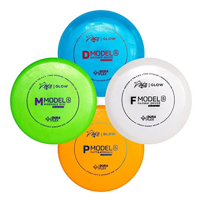 Prodigy Disc 4-Disc ACE Duraflex Starter Set | Set of 4 Premium Discs | Includes Putter, Midrange, Fairway Driver, Driver (Colors May Vary)