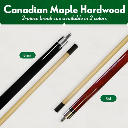 Short Pool Cue Stick – Hardwood Canadian Maple Pool Sticks for Billiard Table Sports