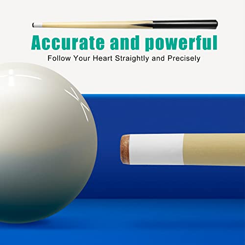 2 Pieces 19Inch Mini Cue Stick Pool Cue Hardwood Billiard Cue Stick for Kids