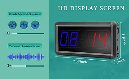 Electronic Score Keeper Scoreboard with Remote for Cornhole Basketball Ping Pong Table Tennis Badminton Volleyball Baseball Billiard Squash Quiz Kids Electronic Digital Clock