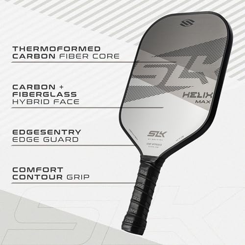 Selkirk Sport SLK Helix Pro Pickleball Paddle | Carbon Fiber & Fiberglass - color: Legend Gray