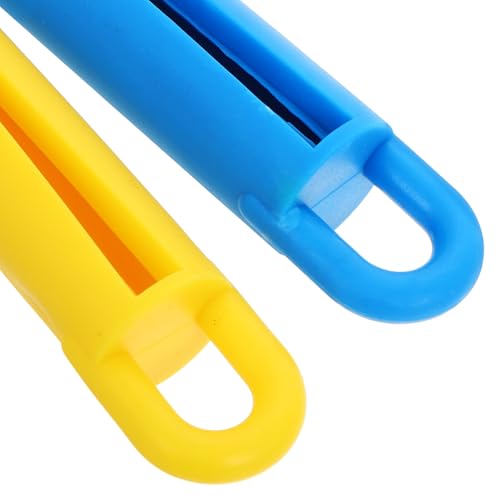 Toyvian 8pcs Wall Mounted Pool Stick Holder Billiard Cue Rack Clip Set for Cue Storage Organizer in Game Rooms Red, Blue, Yellow, Green Clips