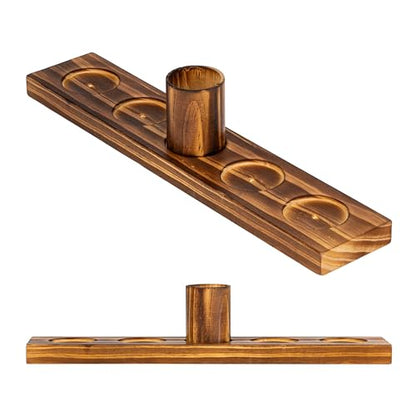 Franklin Sports Dueling Ring Hooking Game - Fun Wooden Adult and Kid Party Indoor Game Room Activity - Two Rings and Score Tracker Included