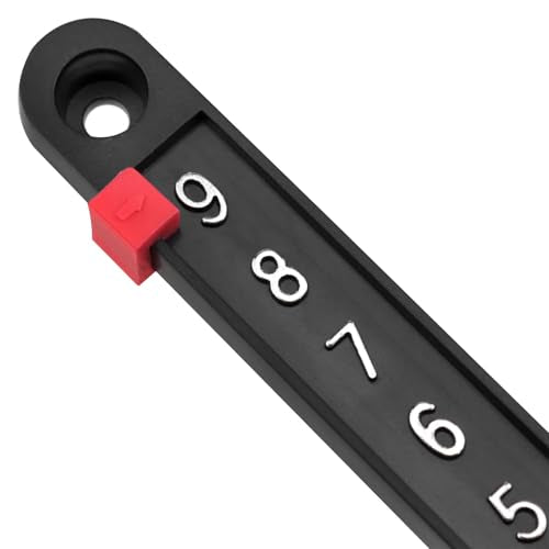 AYLIFU Scoring Board Foosball Score Counter Snooker Scorer Black 5.29×0.57inch for Standard Foosball Tables 2PCS