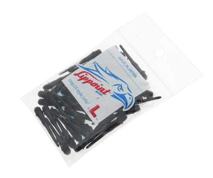 L-style Lstyle Lippoint USA Dart Tips – Black | 2BA Soft Tip Point Replacements – 50 Pack - color: black