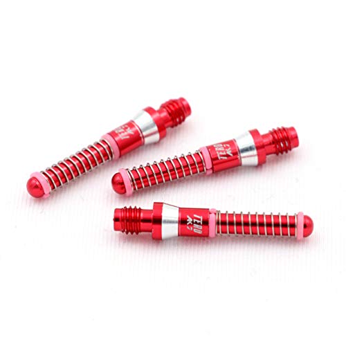 CUESOUL TERO AK7 Aluminum Dart Shafts 25.2mm Built-in Spring Telescopic for Steel Tip Darts and Soft Tip Darts - color: Red