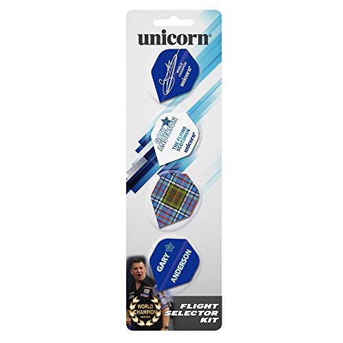 Dartfellas Unicorn Gary Anderson, 4 Set Flight Pack, The Flying Scotsman, Flight Selector Kit (4 Sets)