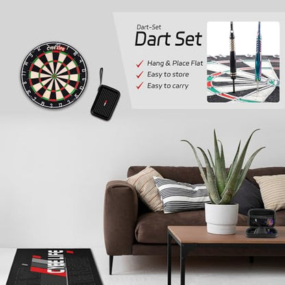 CyeeLife Pro Steel Tip Darts Set – 20g Brass Darts Gift Set with Dart Case | Includes 6 Aluminum Shafts, 12 Flights, 20 O-Rings, 2 Protectors, Sharpener & Tools for Beginners or Professionals