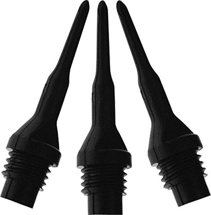 Viper Dart Accessory: Tufflex II 1/4" Thread Soft Tip Dart Points, Black (100 and 500 Packs) - size: 500 Pack