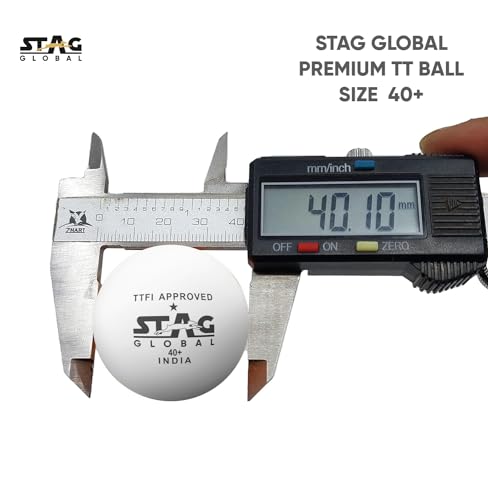 STAG Global High Performance 3 Star Supreme Table Tennis (T.T) Balls Advanced 40+Mm Ping Pong for Training, Tournaments, and Recreational Play (Pack of 12)