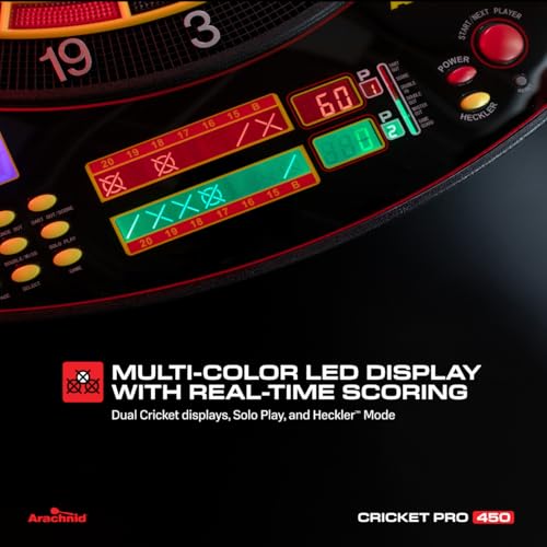 Arachnid Cricket Pro 450 Electronic Dartboard