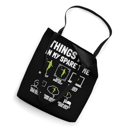 Disc Golf Spare Time Frisbee Player Funny Gift Tote Bag