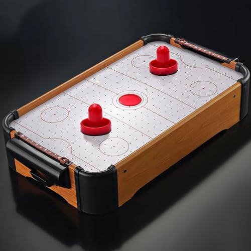 2 Red Air Hockey Pushers and 2 Red Pucks, Mini Air Hockey Pushers and Air Hockey Pucks Great Goal Handles Pushers Goal Handles Paddles Replacement Accessories (76mm)
