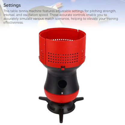 Multi Function Table Tennis Ball Machine 80 Ball Capacity Auto Robot Wireless Remote Adjustable Speed Frequency Spin Angle Home Club Professional Training Beginners