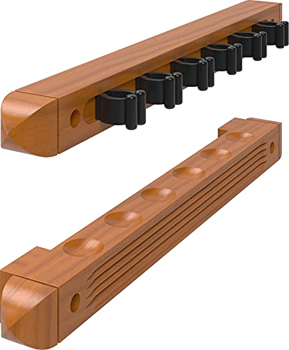 Viper by GLD Products Fat Cat Oak 6 Cue 2-Piece Wall Cue Rack