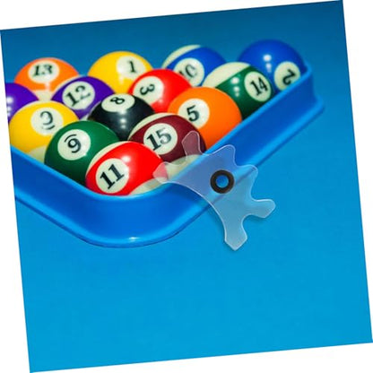 BESPORTBLE Freestanding Pool Cue Holder Rack Acrylic Billiard Cue Clamp for Pool Table Accessory