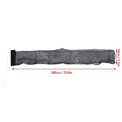 Table Tennis Net, Premium Durable Portable Net with Easy Installation for Schools and Leisure Centers Black 180x14cm