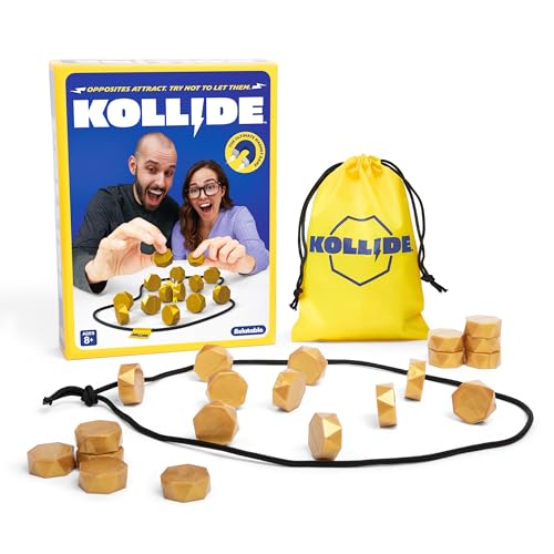 Kollide by Relatable - Influencer Choice Award 2025 Winner, Exciting Magnetic Game for Family Game Night, Fun Games for Kids - Includes 1 Rope, 20 Magnets, and Instructions