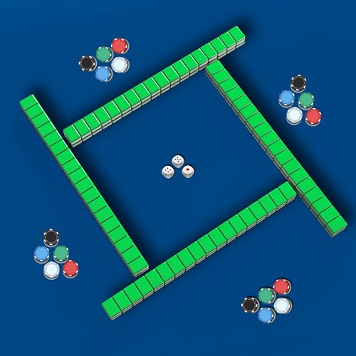 GSE Games & Sports Expert 32 x 32 Inches Rubber Anti-Slip Playmat, Mahjong, Dominoes, Poker Cards and Board Games Tabletop Cover Mat with Carrying Bag (Blue) - color: Blue, size: 1-Pack