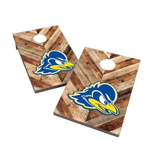 College Team Cornhole Boards, 2x4 Bag Toss Cornhole Set, Officially Licensed Cornhole Boards, Perfect for Tailgates - color: Delaware, size: 3. Include LED Lights