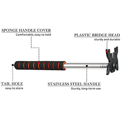 Skylety Retractable Billiard Cue Stick Bridge with Bridge Head, Snooker Set Billiard Pool Cue Accessory for Pool Table