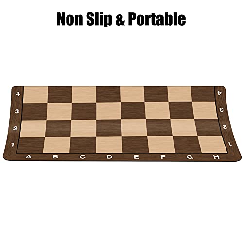 LEAP Chess Board Only 20" & 0.042" Super Thiness Mousepad Material Non-Slip Fold or Roll up Way Storage - size: Mousepad Chess Board Fold/Roll up