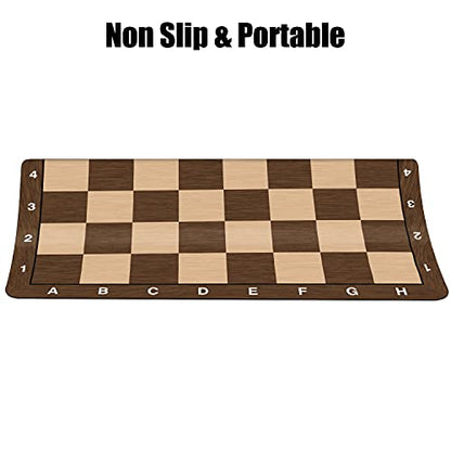 LEAP Chess Board Only 20" & 0.042" Super Thiness Mousepad Material Non-Slip Fold or Roll up Way Storage - size: Mousepad Chess Board Fold/Roll up