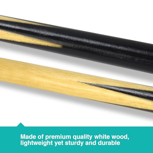 2 Piece Billiard House Cue Sticks Short Wooden Stick Pool Billiard Bridge Stick (36" 2 Piece)