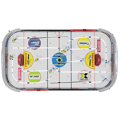 STIGA Table-Top Rod Hockey Game Play Off 21 – Classic Ice Hockey Action with Enhanced Features, Easy Assembly, Includes 2 Pucks – Fun for All Ages - color: Black/White