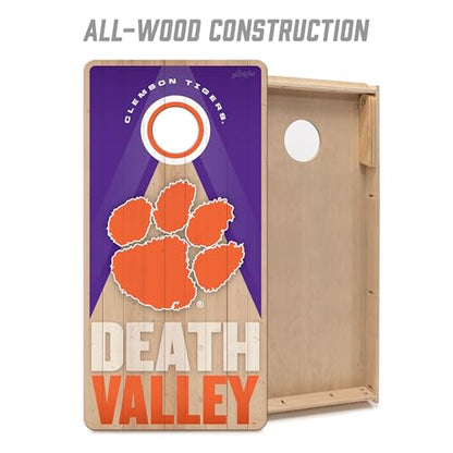 YouTheFan NCAA 2' x 4' Slogan Series Professional Wood Cornhole Game - color: Clemson Tigers
