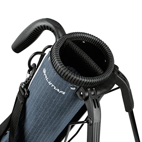 Orlimar Pitch ’n Putt Lightweight Sunday Golf Bag with Stand, Ultra-Light Carry Design, Two-Way Divider Top, Shoulder Strap, Compact Carry Golf Bag for Men & Women - color: Azure Blue