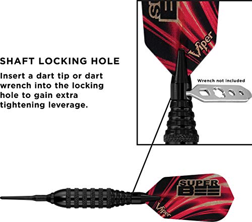 Viper Super Bee Soft Tip Darts, 16 Grams - style: Black Coated Brass