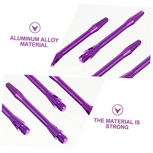 Mikikit 12pcs 45mm Darts Shaft Metal Stems 2BA Thread Aluminum Alloy for Soft Tip and Tip Darts Compatible Professional Sets