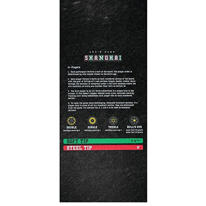 PIG Home Solutions Self-Sticking Dart Mat – Dart Game - Black – 3’ x 10’ - style: Dart Game (Shanghai)