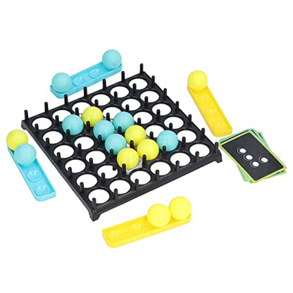 Bounce Ball Board Game Set with 9 Cards and 16 Balls - Interactive Family Game for Childrens Hands and Feet Coordination