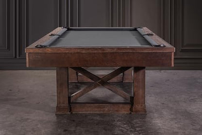 Empire USA - Agriturismo Slate Pool Table W/Premium Billiard Accessories (8FT, Brownwash)