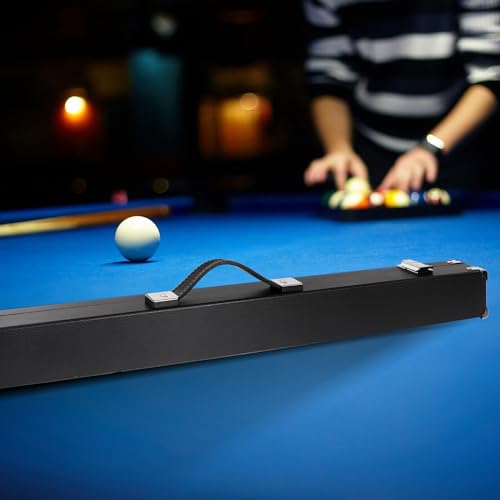 GSE Games & Sports Expert Billiard Pool Cue Stick Hard Box for 2-Piece Pool Cue Stick, Billiard Carrying Case Holds 1 Butt and 1 Shaft - color: Blue