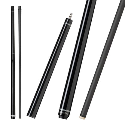 Carbon Fiber Break Cue Pool Stick,3 Piece Breaking Cue Stick,Low Deflection Jump Break Cue,13mm Pro Tip with PU Bag - color: 23oz_Black