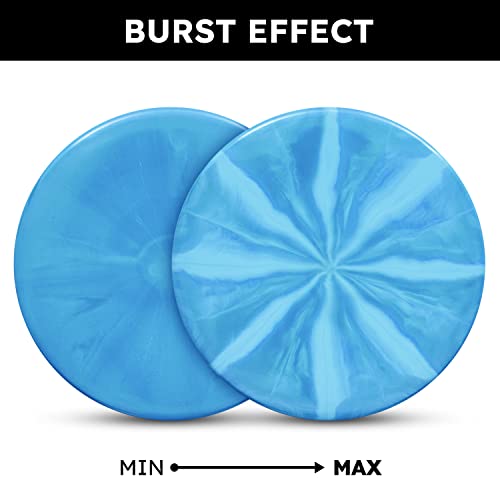 Latitude 64 Retro Burst Keystone Disc Golf Putter, Interactive Family Outdoor Games, Men and Women Frisbee Golf Putt & Approach Disc, 175g+, Stamp Shade of Disc Color & Burst Pattern May Vary - color: Blue