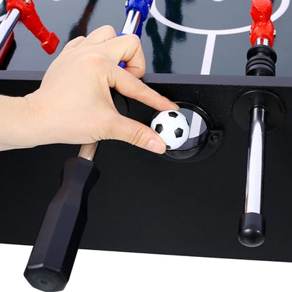 Foosball Table, Adult Size, 54 inch Standard Size Foosball Table, Indoor Full Size Foosball Tables for Home, Family, and Game Room, Soccer with Foosball Tables Set, Black