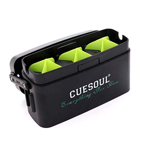CUESOUL ANTIE Hard Dart Case with Peking Opera Mask Design and Dart Flights Case for Your Choice - color: Dart Flight Case-Black
