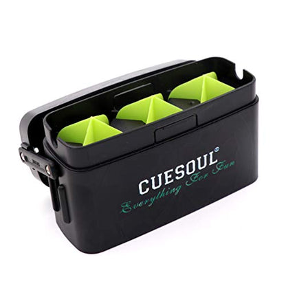 CUESOUL ANTIE Hard Dart Case with Peking Opera Mask Design and Dart Flights Case for Your Choice - color: Dart Flight Case-Black