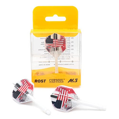 CUESOUL AK5 Integrated Dart Shaft Dart Flights Standard Shape 28mm-American Flag Design