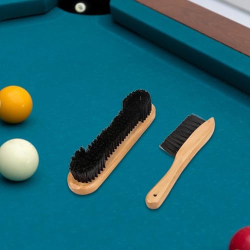2X Pool Table Brush Set Comfortable Grip Felt Cleaner for Home Game
