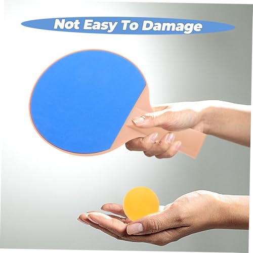 Toddmomy Elastic Pong Balls Set Outdoor Table Tennis Paddle Racket Set Equipment