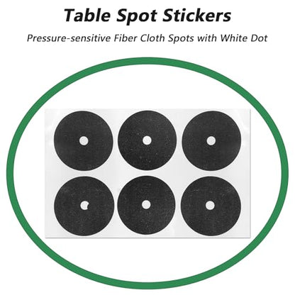 33 Pcs Pool Balls Billiard Set with Triangle Rack 2-1/4" Regulation Size 16 Balls, Pool Table Accessories Kit with Cue Chalks, Spot Stickers, Tip Replacements for Home Family & Beginner Practice