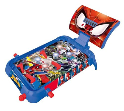LEXiBOOK Marvel Spider-Man, Table Electronic Pinball, Action and Reflex Game for Children and familiy, LCD Screen, Light and Sound Effects, Blue/red, JG610SP - style: Spider-Man