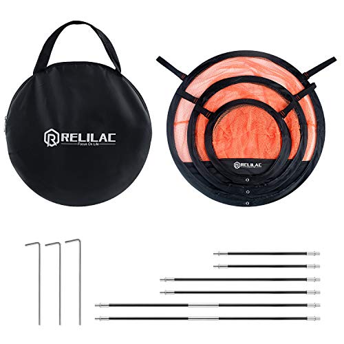 RELILAC Pop Up Golf Chipping Practice Net Set - Indoor/Outdoor Golfing Target Accessories for Golf Practice - Improve Your Short Game - Gifts for Men, Dad, Mom, Husband, Women, Kid, Golfers - style: Net