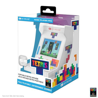 My Arcade Tetris Nano Player Pro: Retro Toys, Tiny Arcade Machine, 4.8" Mini Video Game - style: Tetris