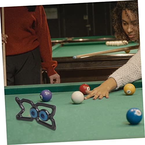Happyyami Convenient Cue Holder for Billiards Portable Rest Cue Rack Durable Nine Ball Pole Stand Lightweight Bridge Head for Pool Table Easy to Use and Carry